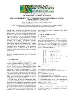 the basic reproduction number in si staged progression model