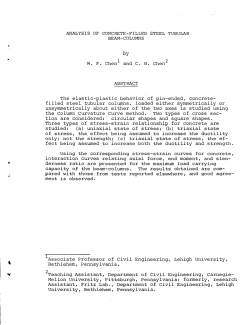 ANALYSIS OF CONCRETE-FILLED STEEL