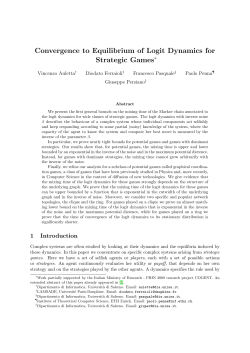 Convergence to Equilibrium of Logit Dynamics for Strategic Games