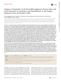 Oxygen at Nanomolar Levels Reversibly Suppresses Process Rates
