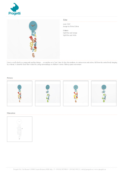 mod. 2245 design by Eloisa Libera Colors: light blue and orange