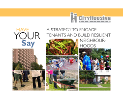 A StrAtegy to engAge tenAntS And Build reSilient neighBour
