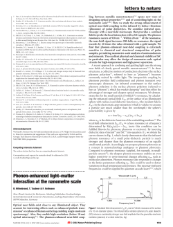 Phonon-enhanced light&ndash;matter interaction at the nanometre scale