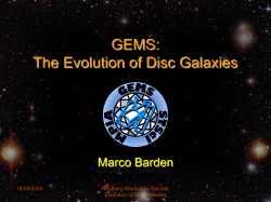 Barden: Evolution of galaxy disks from GEMS