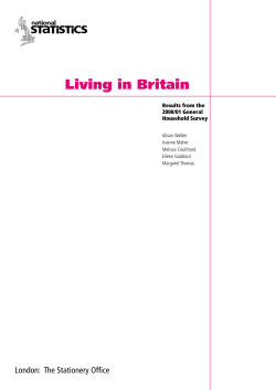 Living in Britain - Office for National Statistics