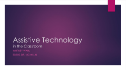 Assistive Technology in the Classroom
