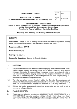 Change of Use of Forestry Land for Two Additional Paintball Playing