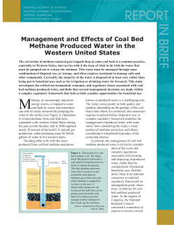 Management and Effects of Coal Bed Methane Produced Water in