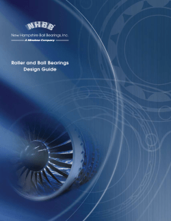 Roller and Ball Bearings Design Guide