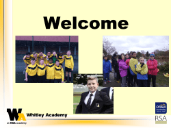 Open Evening - Whitley Academy