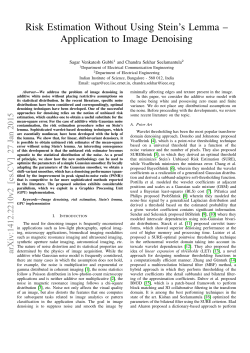 Risk Estimation Without Using Stein`s Lemma &ndash; Application to