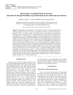 Spectroscopy of synthetic Mg-Fe pyroxenes I