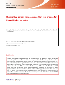Hierarchical carbon nanocages as high-rate