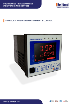 protherm 20 - excess oxygen monitoring and control furnace