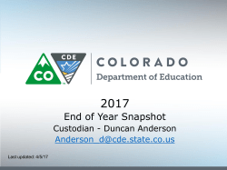 Pupil Enrollment Count Training for the 2013