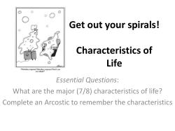Characteristics of Life