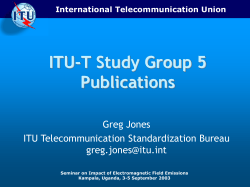 ITU-T products and services
