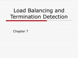 Load Balancing and Termination Detection
