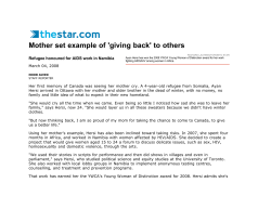 TheStar.com - living - Mother set example of `giving back` to others