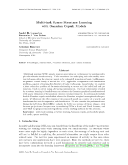 Multi-task Sparse Structure Learning with Gaussian Copula Models