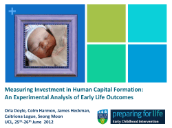 Measuring Investment in Human Capital Formation: An