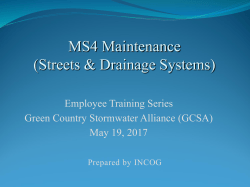 Storm Water Pollution Prevention: What We Can Do