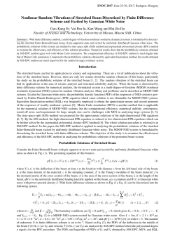 Nonlinear Random Vibrations of Stretched Beam
