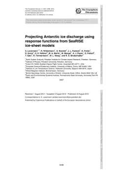 Projecting Antarctic ice discharge using response functions from
