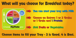 Muffin Cereal Toast Apples Oranges Potatoes Vegetable Juice