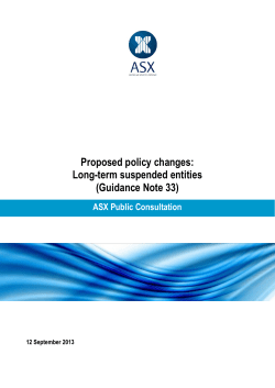 Proposed policy changes: Long-term suspended entities