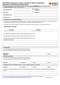 48/52 Employment Cycle