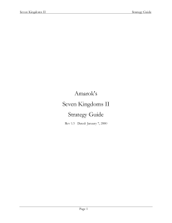 Amarok`s Seven Kingdoms II Strategy Guide