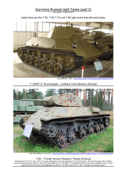 Surviving Russian light Tanks (part 2) - The Shadock`s website