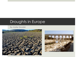Droughts in Europe - Drew University Moodle