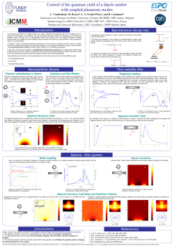 Control of the quantum yield of a dipole emitter with