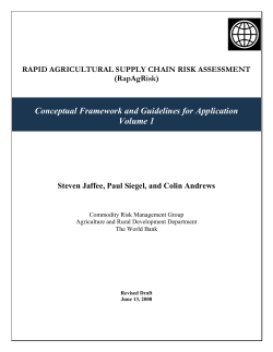rapid agricultural supply chain - Forum for Agricultural Risk
