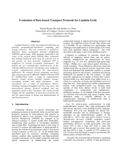 Evaluation of Rate-based Transport Protocols for Lambda