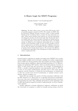 A Hoare Logic for SIMT Programs