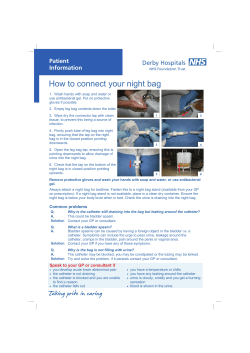 Catheter - Derby Teaching Hospitals NHS Foundation Trust