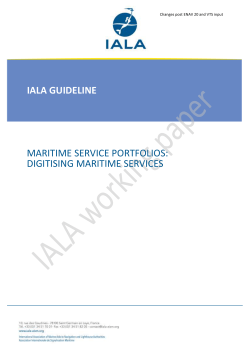 IALA Guideline 1115 - International Hydrographic Organization