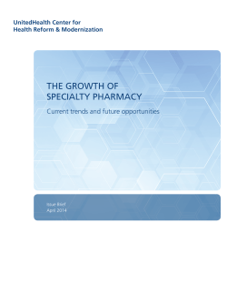 The Growth of Specialty Pharmacy