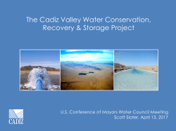 Cadiz Project Overview