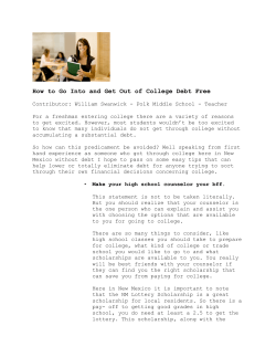 How to Go Into and Get Out of College Debt Free