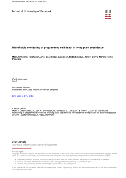 Microfluidic monitoring of programmed cell death in living plant seed