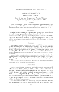 MINERALOGICAL NOTES