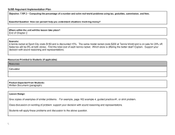 Revised Argumentative Writing Lesson Plan