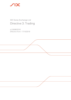 Directive 3: Trading