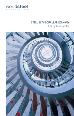 STEEL IN THE CIRCULAR ECONOMY A life cycle