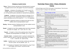 Phonics Leaflet DOCX File - Riverbridge Primary School