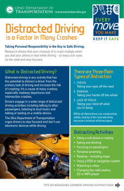 Distracted driving tip sheet